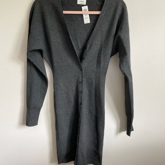 Wilfred Heather Charcoal Knit Dress - Picture 2 of 3